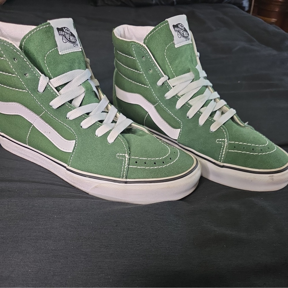 Green Sk8 High top Vans Men 11.5